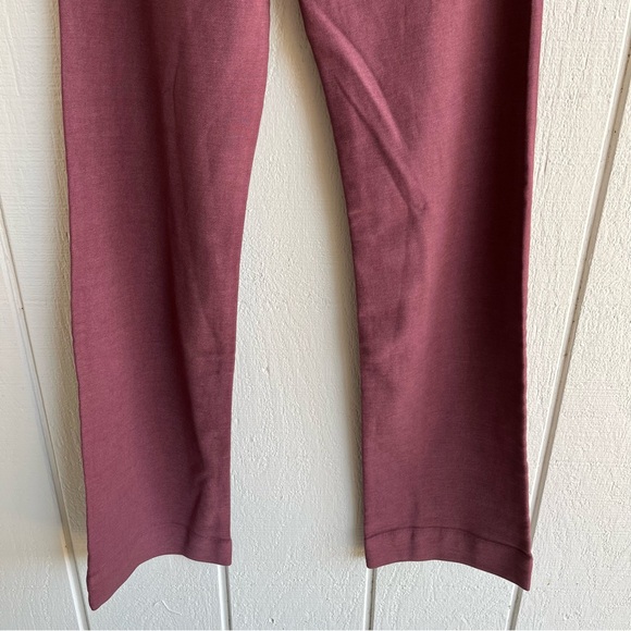 Faherty Stretch Terry Patch Pocket Pant High Rise Wide Leg Size 25 Brown Maroon - Picture 8 of 9